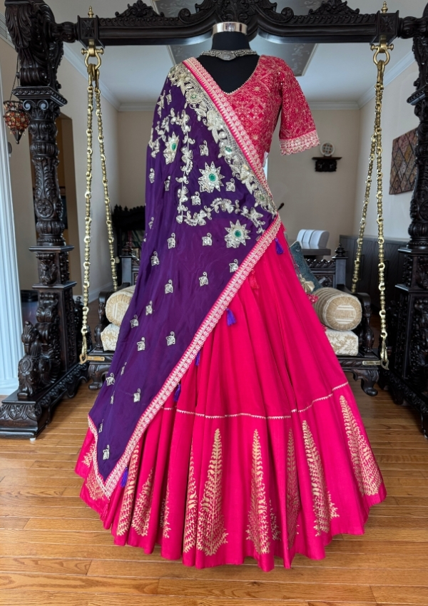 Rani Block Print Flare Chaniya